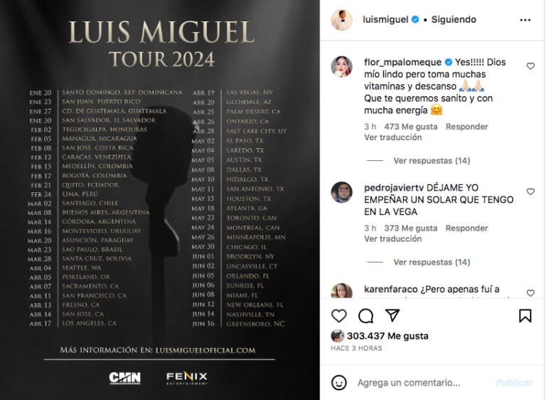 Luis Miguel Extiende Su Gira Hasta Lokura Fm